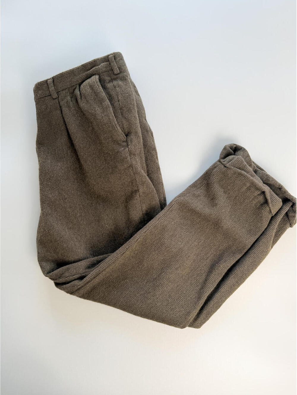 Vintage Majer Slacks Wool Blend Pants, High Waisted Trousers,  Brown Made in USA